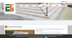 Desktop Screenshot of europietregiardini.com